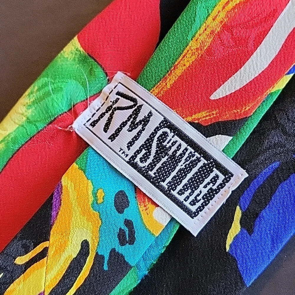 Rolling Stones 1994 "Painted Tongues" Tie 👔 - Picture 5 of 8